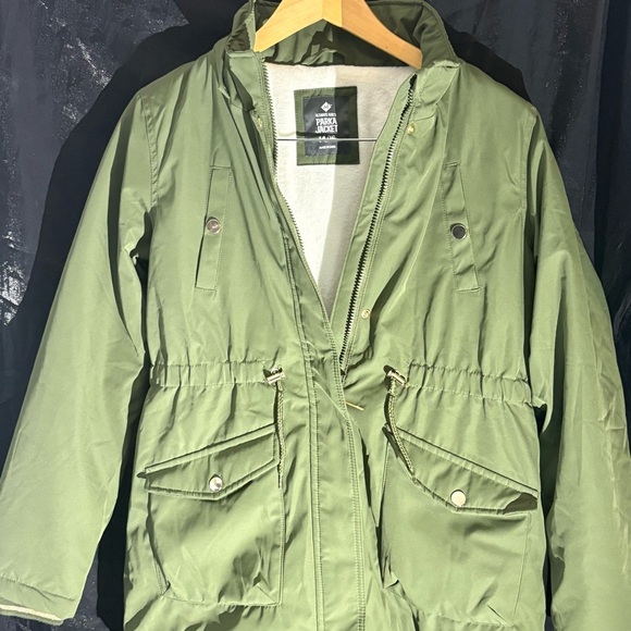 Member's Mark Jackets & Blazers - Olive Green Parka with White Lining